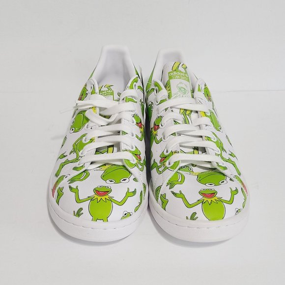 NEW Adidas Stan Smith Disney Kermit The Frog The Muppets Shoes FZ2707 Size 8 - Picture 2 of 10